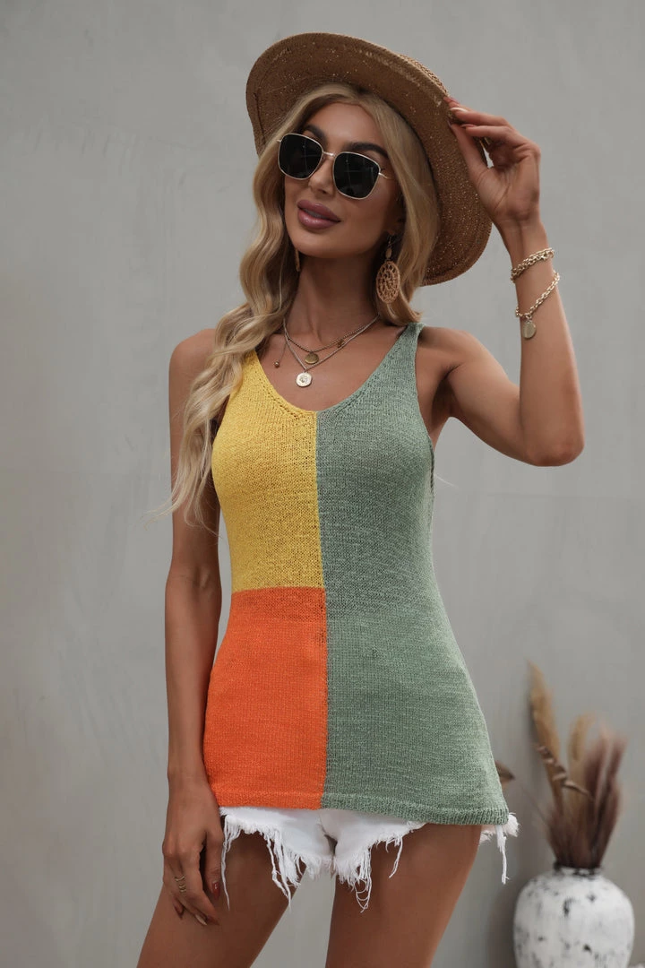 MY New In Clothing BABETTE KNIT TANK - SAGE 5 MY New In Clothing BABETTE KNIT TANK - SAGE