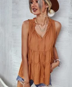 DY TONYA TANK TOP - SANDSTONE NEW ARRIVALS