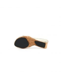 Jady Rose NEW ARRIVALS JadyRose | Twisted Upper Heel Genuine Leather Sawdust Slide