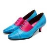 SOFFIA | Genuine Leather Sunflower Embossed Kitten Heel Oxford Shoes New In Shoes