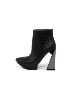 Jady Rose JadyRose | Black Silver Triangled Leather High Heel Ankle Platform Boots New In Shoes 8 Jady Rose JadyRose | Black Silver Triangled Leather High Heel Ankle Platform Boots New In Shoes