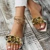 HT En Bloom | UNIKA GOLDEN CHAIN SILVER SANDAL