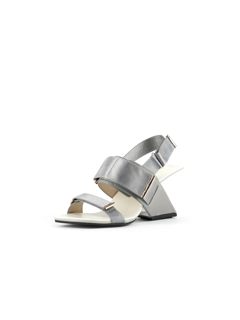 Jady Rose New In Shoes JadyRose | Wedge Heel Summer Slingback Sandal - Silver 2 Jady Rose New In Shoes JadyRose | Wedge Heel Summer Slingback Sandal - Silver
