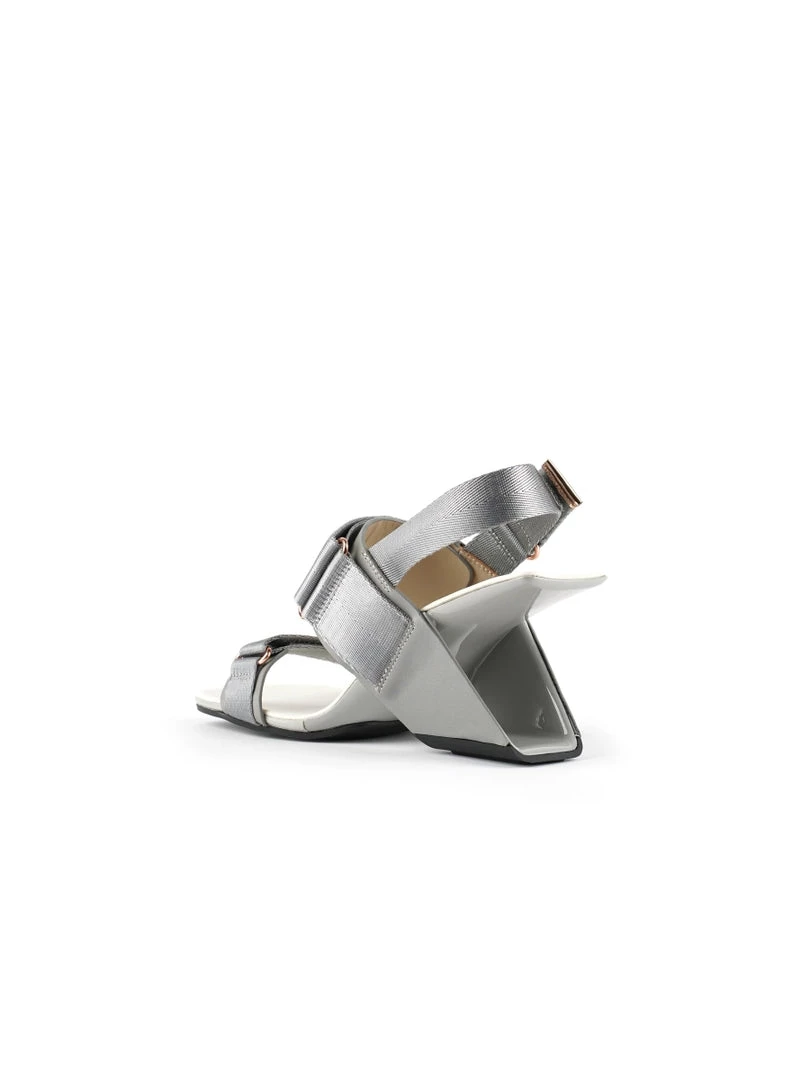 Jady Rose New In Shoes JadyRose | Wedge Heel Summer Slingback Sandal - Silver 5 Jady Rose New In Shoes JadyRose | Wedge Heel Summer Slingback Sandal - Silver