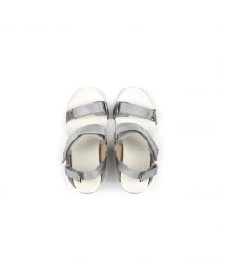 Jady Rose JadyRose | ZAYLA Silver Elevator Heel Strap Heel Sandal New In Shoes