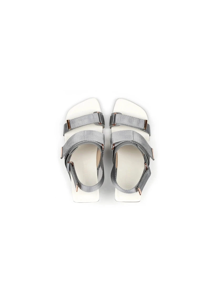 Jady Rose New In Shoes JadyRose | Wedge Heel Summer Slingback Sandal - Silver 6 Jady Rose New In Shoes JadyRose | Wedge Heel Summer Slingback Sandal - Silver