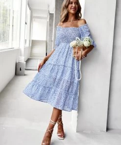 DY LAURISA MIDI DRESS - SKY BLUE