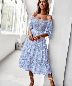 DY LAURISA MIDI DRESS - SKY BLUE 11 DY LAURISA MIDI DRESS - SKY BLUE