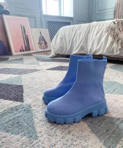 YL En Bloom | Slate Grey Ugly Sole Sock Boots New In Shoes