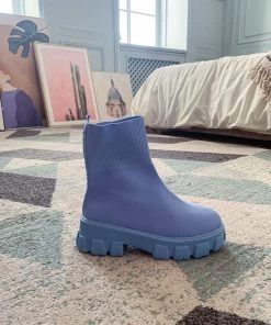 YL En Bloom | Slate Grey Ugly Sole Sock Boots New In Shoes