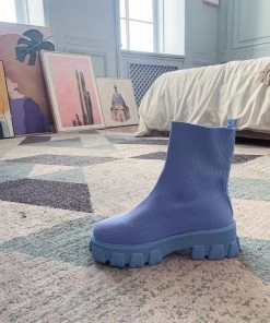 YL En Bloom | Slate Grey Ugly Sole Sock Boots New In Shoes