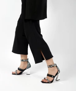 Jady Rose NEW ARRIVALS JADYROSE | DAISYMAE ANKLE STRAP SNAKE PRINT HEEL