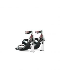 Jady Rose NEW ARRIVALS JADYROSE | DAISYMAE ANKLE STRAP SNAKE PRINT HEEL