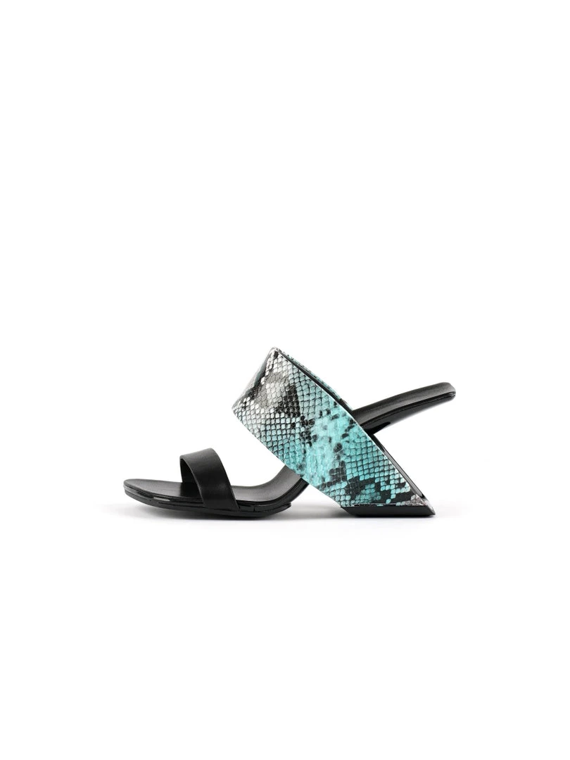 Jady Rose JadyRose | Open-Heel Leather Slide- Steal Blue 4 Jady Rose JadyRose | Open-Heel Leather Slide- Steal Blue
