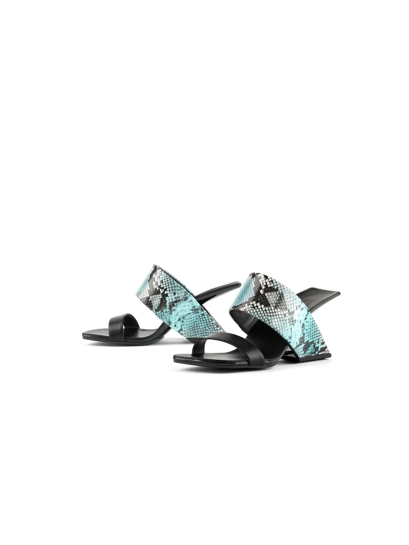 Jady Rose JadyRose | Open-Heel Leather Slide- Steal Blue 5 Jady Rose JadyRose | Open-Heel Leather Slide- Steal Blue