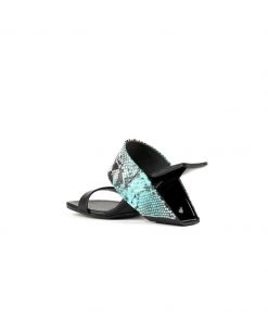 Jady Rose JadyRose | Open-Heel Leather Slide- Steal Blue 12 Jady Rose JadyRose | Open-Heel Leather Slide- Steal Blue