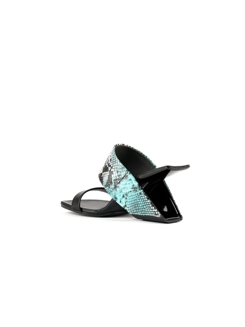 Jady Rose JadyRose | Open-Heel Leather Slide- Steal Blue 6 Jady Rose JadyRose | Open-Heel Leather Slide- Steal Blue