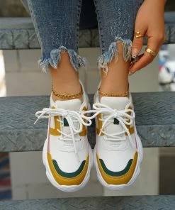 HT New In Shoes EN BLOOM | SEVANI MULTI COLOR DAD SNEAKER TAN