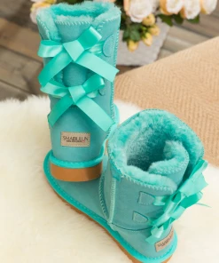 SMAIBULUN Sales 16 XH SMAIBULUN UGG⢠| Back Ribbon Double-Bow Suede Boots