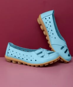 ATC Side Cut And Cross-Toe Leather Loafers - MAMA LOVE