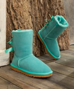 XH SMAIBULUN UGG™ | Back Ribbon Double-Bow Suede Boots 24 XH SMAIBULUN UGG™ | Back Ribbon Double-Bow Suede Boots
