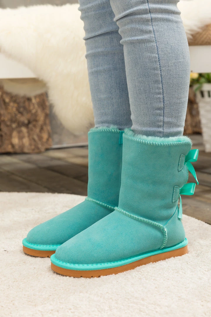 XH SMAIBULUN UGG™ | Back Ribbon Double-Bow Suede Boots 9 XH SMAIBULUN UGG™ | Back Ribbon Double-Bow Suede Boots