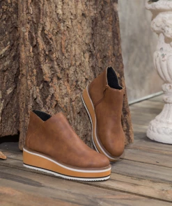 HYHE En Bloom | Eazy Platform Ankle Boot - Brown