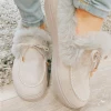 YL En Bloom | Grey Faux-Fur Anklet Yana Moccasin New In Shoes