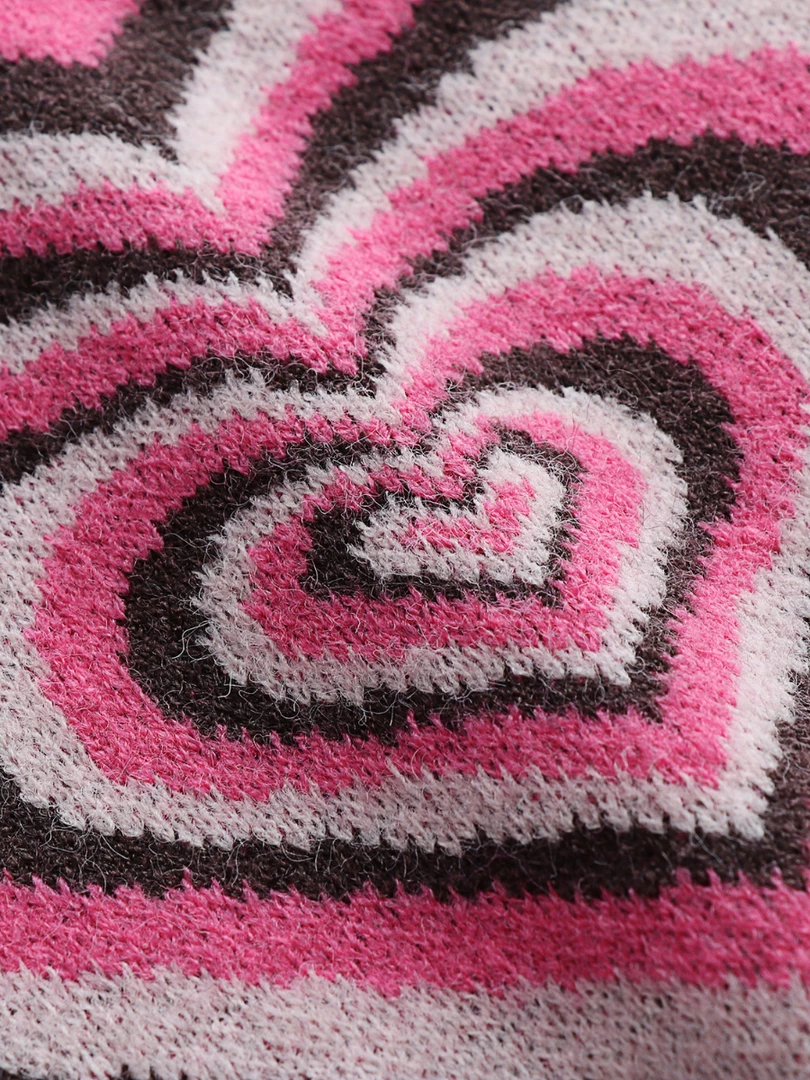 MY Smaibulun | Brown Pink Heart Ring Knit Top 7 MY Smaibulun | Brown Pink Heart Ring Knit Top