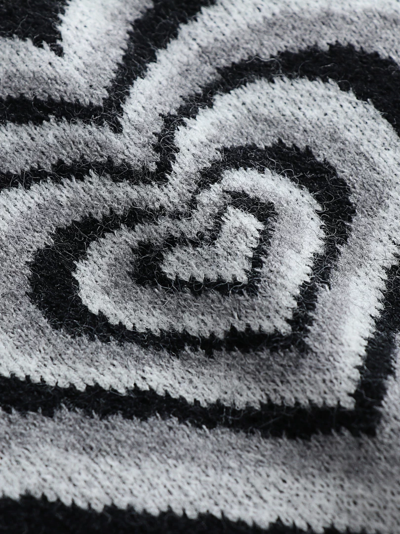 MY Smaibulun | Black Grey Heart Ring Knit Top New In Clothing 7 MY Smaibulun | Black Grey Heart Ring Knit Top New In Clothing