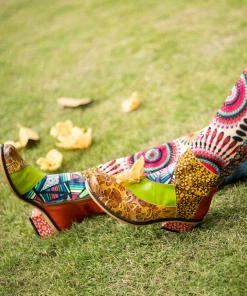 Soffia |Genuine Leather BohoFloral Tie-Accent Leather Vintage Knee High Boots 7 Soffia |Genuine Leather BohoFloral Tie-Accent Leather Vintage Knee High Boots