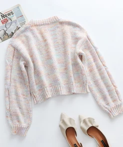 MY Smaibulun | Braid Sleeve Knit Cardigan Set - Purple 12 MY Smaibulun | Braid Sleeve Knit Cardigan Set - Purple