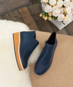 HYHE En Bloom | Eazy Platform Ankle Boot - Navy New In Shoes