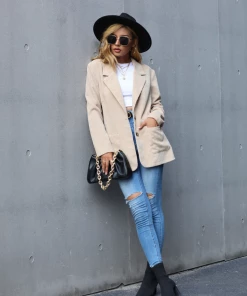 YBL Smaibulun | Corduroy Casual Jacket - Cream New In Clothing