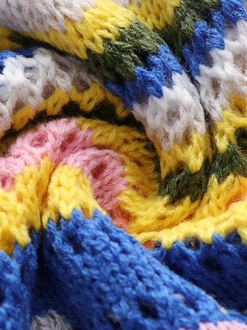 MY Smaibulun Doll | Zig Zag Crochet Knit Dress - Blue 5 MY Smaibulun Doll | Zig Zag Crochet Knit Dress - Blue