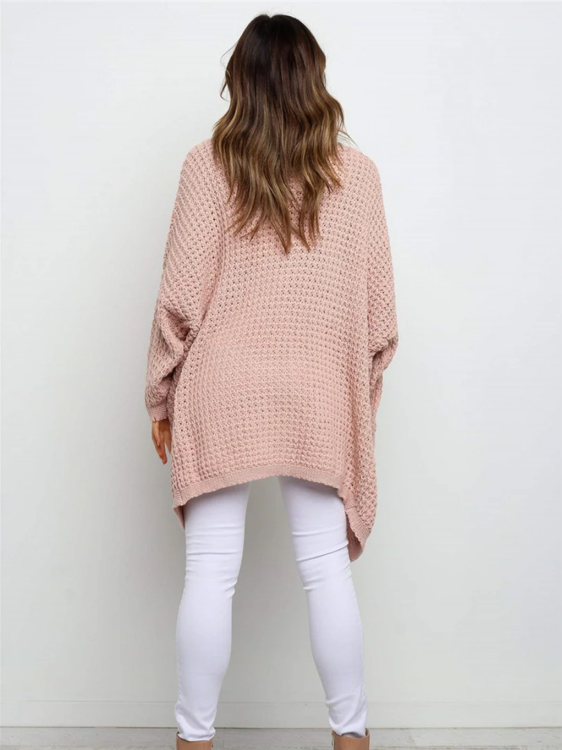 MY New In Clothing Smaibulun | Knit Pocket Open-Front Longline Cardigan - Pink 5 MY New In Clothing Smaibulun | Knit Pocket Open-Front Longline Cardigan - Pink