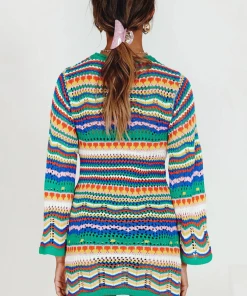 MY Smaibulun | Zig Zag Crochet Knit Dress - Green New In Clothing 9 MY Smaibulun | Zig Zag Crochet Knit Dress - Green New In Clothing