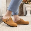Maibulun | Buckle Suede Classic Ginger Clogs