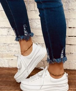 HT EN BLOOM | RUBY TOE CAP SNEAKERS WHITE NEW ARRIVALS