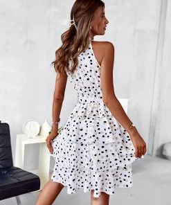 DY KEEVA HALTER DRESS - WHITE NEW ARRIVALS