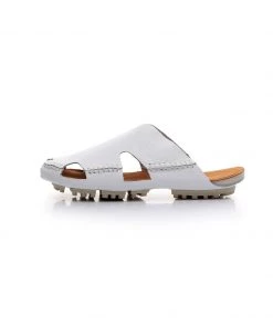GLF Maibulun | Massage Sole Cut-Out Genuine Leather Mule - White 10 GLF Maibulun | Massage Sole Cut-Out Genuine Leather Mule - White
