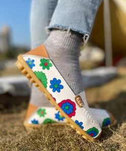 ATC Floral Print-Accent Leather Loafers - MAMA LOVE 47 ATC Floral Print-Accent Leather Loafers - MAMA LOVE