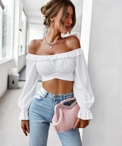 DY HENIE BOW TOP - WHITE