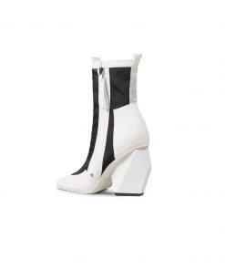 Jady Rose NEW ARRIVALS JadyRose | Geometry Block Heel Summer Boots - White 10 Jady Rose NEW ARRIVALS JadyRose | Geometry Block Heel Summer Boots - White