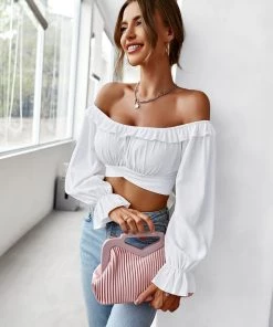 DY HENIE BOW TOP - WHITE