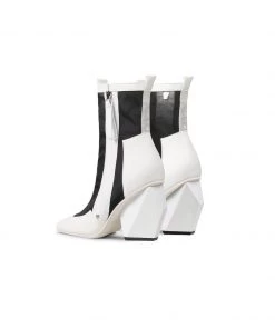 Jady Rose NEW ARRIVALS JadyRose | Geometry Block Heel Summer Boots - White 11 Jady Rose NEW ARRIVALS JadyRose | Geometry Block Heel Summer Boots - White