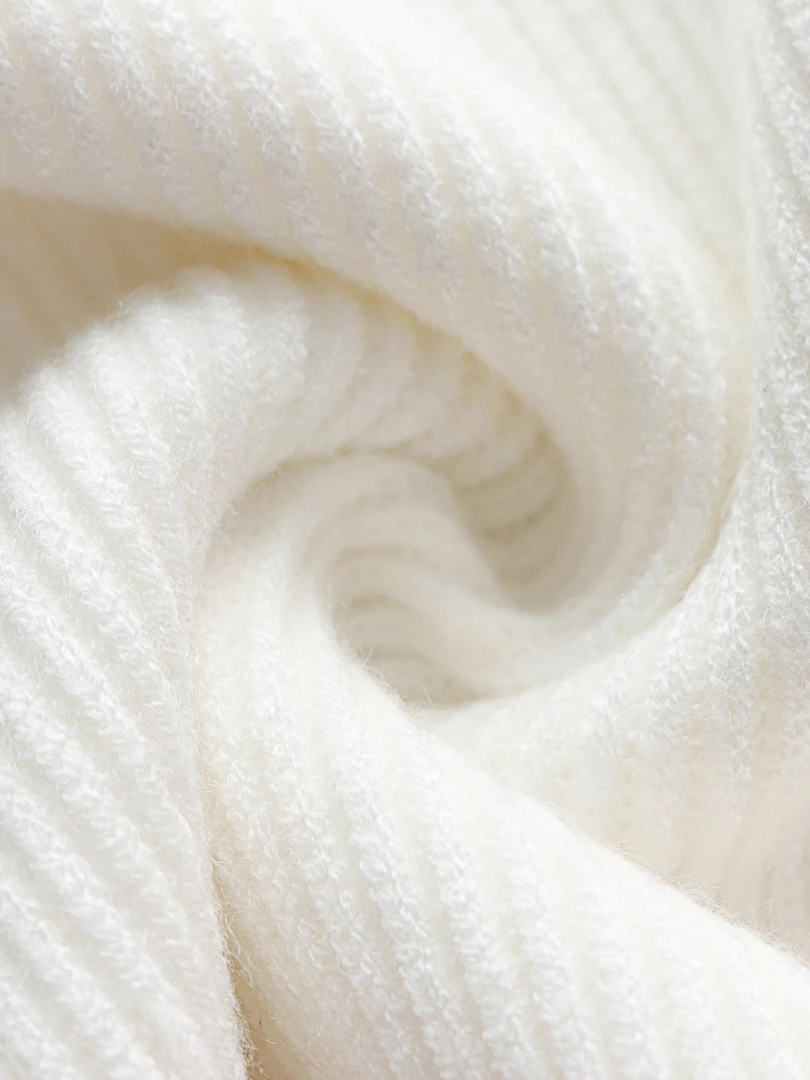 MY Smaibulun | White Oversized Collar Turtleneck Knit Sweater New In Clothing 9 MY Smaibulun | White Oversized Collar Turtleneck Knit Sweater New In Clothing