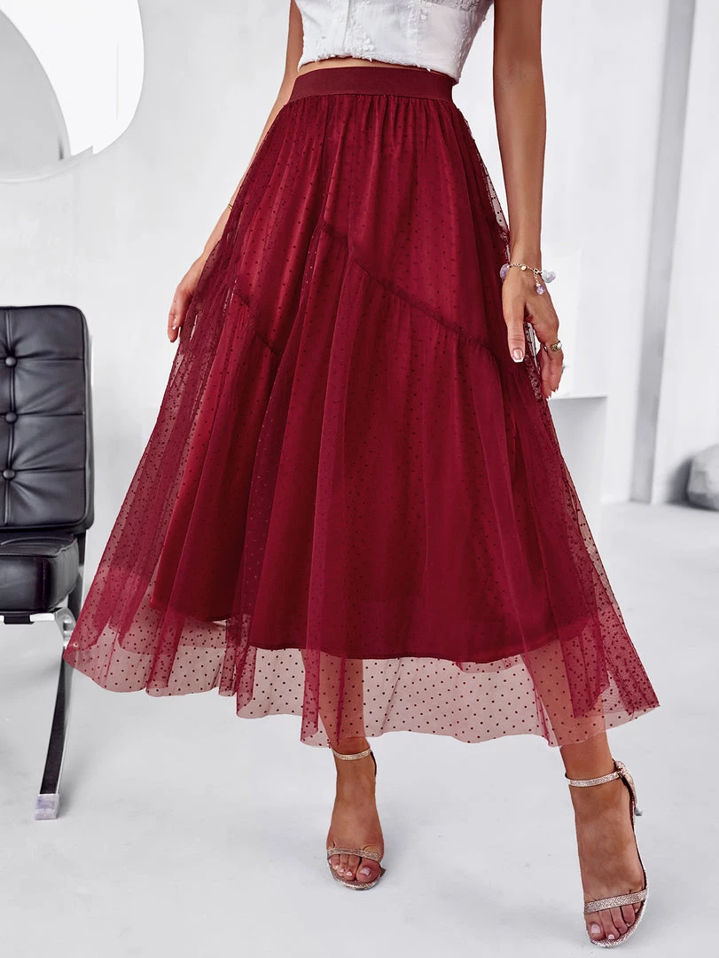 DY New In Clothing ELISHEBA PRINCESS SKIRT - WINE 4 DY New In Clothing ELISHEBA PRINCESS SKIRT - WINE