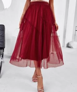 DY New In Clothing ELISHEBA PRINCESS SKIRT - WINE 11 DY New In Clothing ELISHEBA PRINCESS SKIRT - WINE