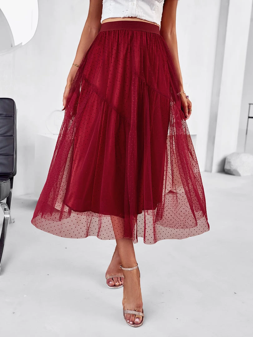 DY New In Clothing ELISHEBA PRINCESS SKIRT - WINE 6 DY New In Clothing ELISHEBA PRINCESS SKIRT - WINE